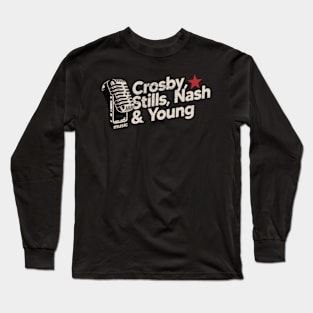 Crosby, Stills,Nash & Young / Vintage Long Sleeve T-Shirt